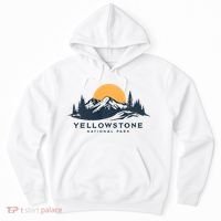 Yellowstone National Park Mountain Sunset Landscape Hoodie thumb 0