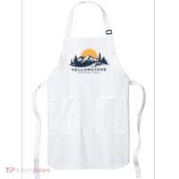 Yellowstone National Park Mountain Sunset Landscape Apron thumb 0