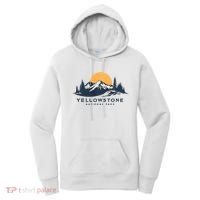 Yellowstone National Park Mountain Sunset Landscape Women's Hoodie thumb 0