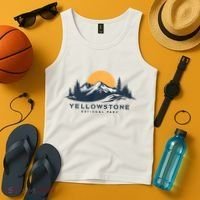 Yellowstone National Park Mountain Sunset Landscape Tank Top thumb 4