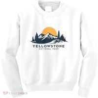 Yellowstone National Park Mountain Sunset Landscape Kids Sweatshirt thumb 0