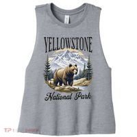Yellowstone National Park Women's Racerback Cropped Tank thumb 0