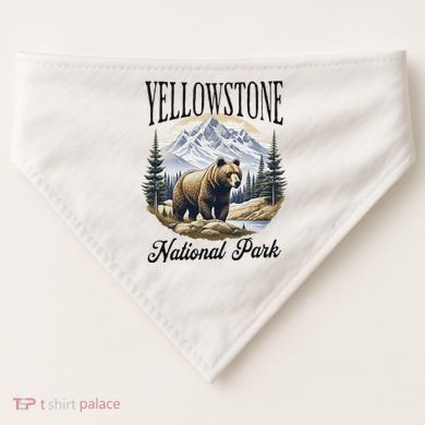 Yellowstone National Park USA-Made Doggie Bandana