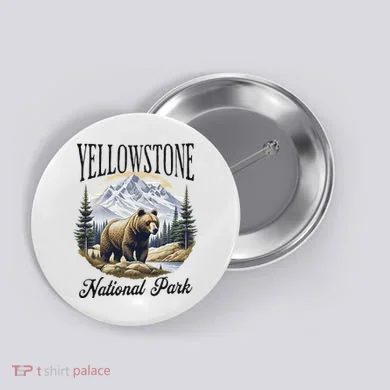 Yellowstone National Park Button
