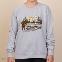 Yellowstone National Park Bear & Fiddle Old Faithful Women's Sweatshirt thumb 0