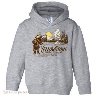 Yellowstone National Park Bear & Fiddle Old Faithful Toddler Hoodie
