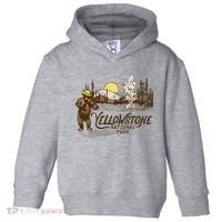 Yellowstone National Park Bear & Fiddle Old Faithful Toddler Hoodie thumb 0