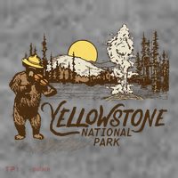 Yellowstone National Park Bear & Fiddle Old Faithful Toddler Hoodie thumb 2