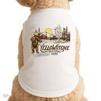 Yellowstone National Park Bear & Fiddle Old Faithful Doggie Tank thumb 0