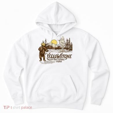 Yellowstone National Park Bear & Fiddle Old Faithful Hoodie