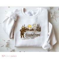 Yellowstone National Park Bear & Fiddle Old Faithful Sweatshirt thumb 2