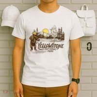 Yellowstone National Park Bear & Fiddle Old Faithful T-Shirt thumb 6