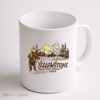 Yellowstone National Park Bear & Fiddle Old Faithful Coffee Mug thumb 1