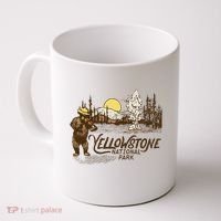 Yellowstone National Park Bear & Fiddle Old Faithful Coffee Mug thumb 0