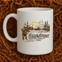 Yellowstone National Park Bear & Fiddle Old Faithful Coffee Mug thumb 2