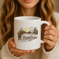 Yellowstone National Park Bear & Fiddle Old Faithful Coffee Mug thumb 3