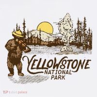 Yellowstone National Park Bear & Fiddle Old Faithful Women's Hoodie thumb 2