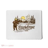 Yellowstone National Park Bear & Fiddle Old Faithful Mousepad thumb 0