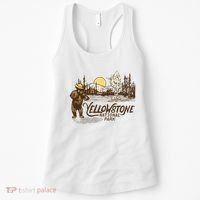 Yellowstone National Park Bear & Fiddle Old Faithful Women's Tank Top thumb 0