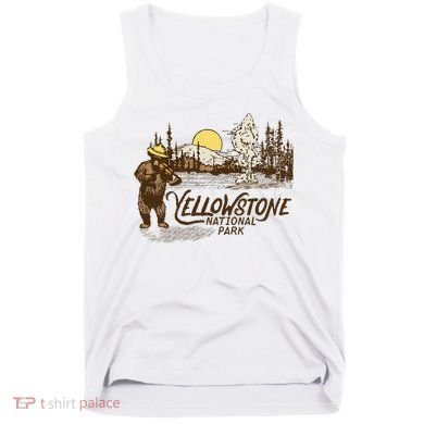 Yellowstone National Park Bear & Fiddle Old Faithful Tank Top