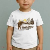 Yellowstone National Park Bear & Fiddle Old Faithful Toddler T-Shirt thumb 2