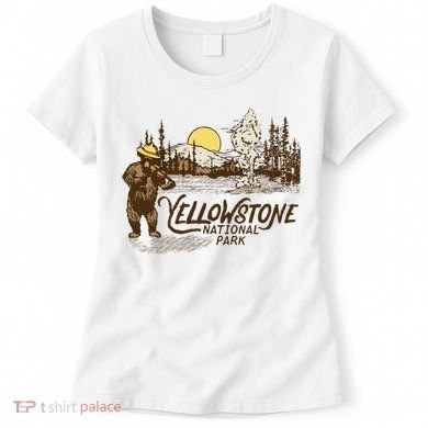 Yellowstone National Park Bear & Fiddle Old Faithful Women's T-Shirt