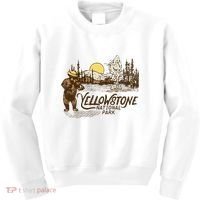 Yellowstone National Park Bear & Fiddle Old Faithful Kids Sweatshirt thumb 0