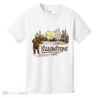 Yellowstone National Park Bear & Fiddle Old Faithful Kids T-Shirt thumb 0
