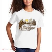 Yellowstone National Park Bear & Fiddle Old Faithful Kids T-Shirt thumb 2