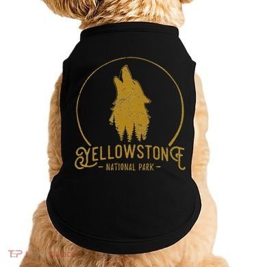 Yellowstone National Park Howling Wolf Doggie Tank