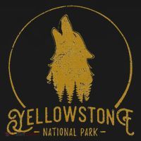 Yellowstone National Park Howling Wolf Apron thumb 3