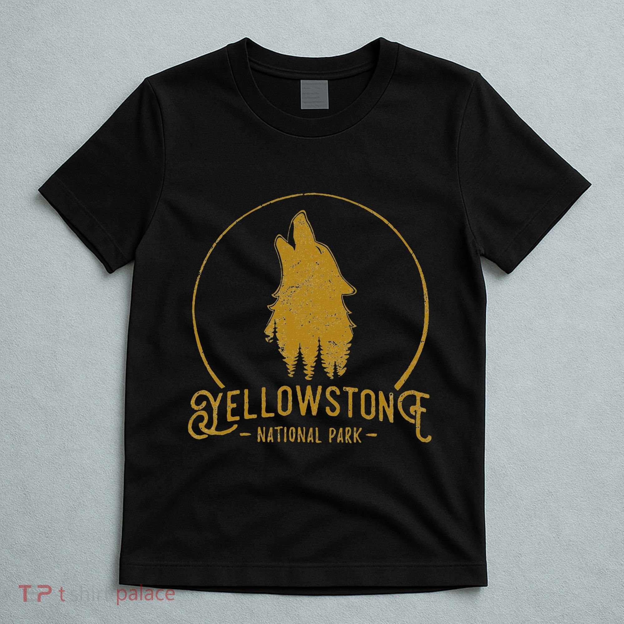 Yellowstone National Park Howling Wolf T-Shirt