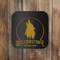 Yellowstone National Park Howling Wolf Coaster thumb 0