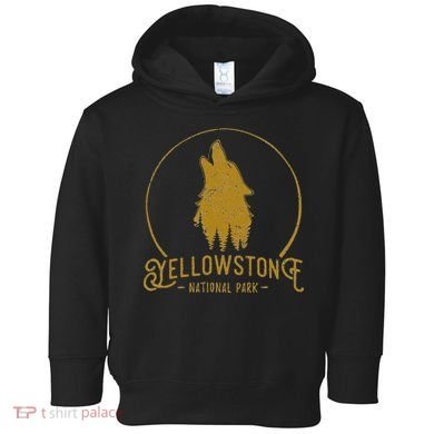 Yellowstone National Park Howling Wolf Toddler Hoodie