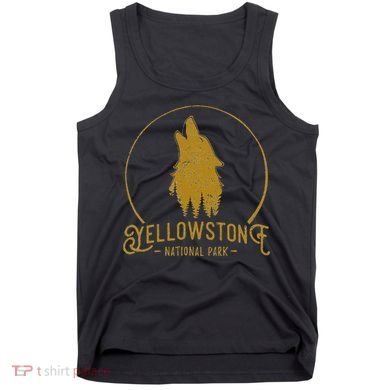 Yellowstone National Park Howling Wolf Tank Top