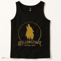 Yellowstone National Park Howling Wolf Tank Top thumb 2