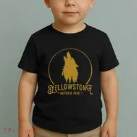 Yellowstone National Park Howling Wolf Toddler T-Shirt thumb 2