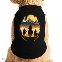 Yellowstone National Park Cowboys On Horses Doggie Tank thumb 0