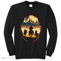 Yellowstone National Park Cowboys On Horses Sweatshirt thumb 0