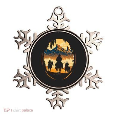 Yellowstone National Park Cowboys On Horses Ornament