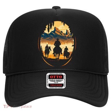 Yellowstone National Park Cowboys On Horses Hat
