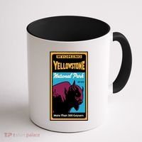 Yellowstone National Park Bison Coffee Mug thumb 1