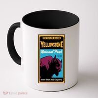 Yellowstone National Park Bison Coffee Mug thumb 0