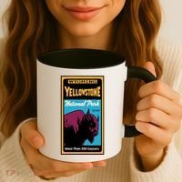 Yellowstone National Park Bison Coffee Mug thumb 3