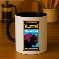 Yellowstone National Park Bison Coffee Mug thumb 4