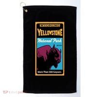 Yellowstone National Park Bison Golf Towel thumb 0