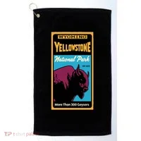 Yellowstone National Park Bison Golf Towel thumb 0
