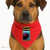 Yellowstone National Park Bison USA-Made Doggie Bandana thumb 1