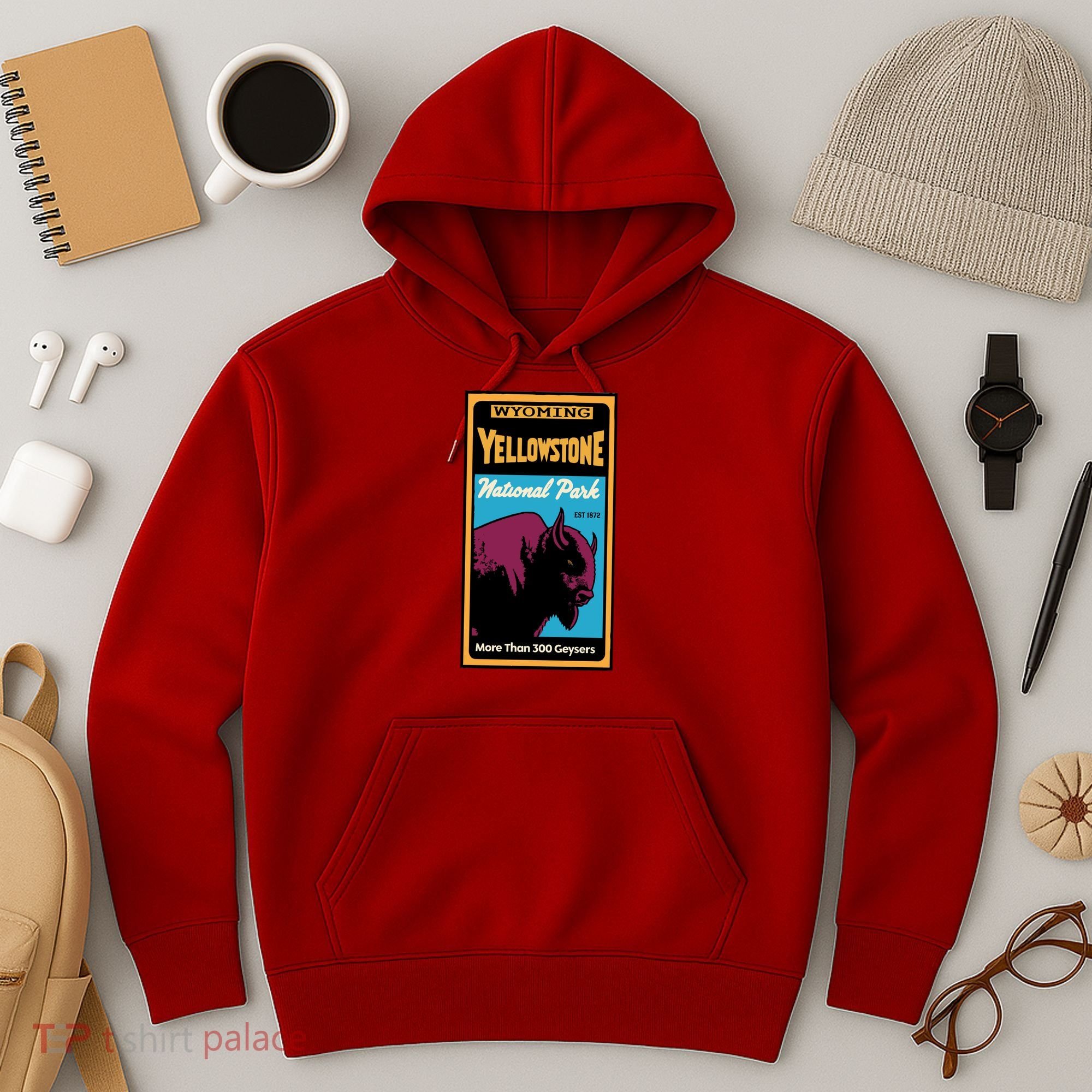 Yellowstone National Park Bison Hoodie