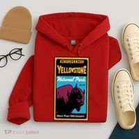 Yellowstone National Park Bison Hoodie thumb 4
